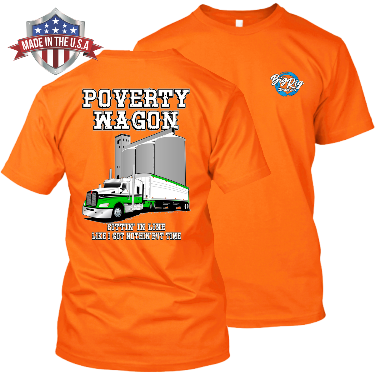 Poverty Wagon - Sittin' in Line - Kenworth T660 - Grain Hauler