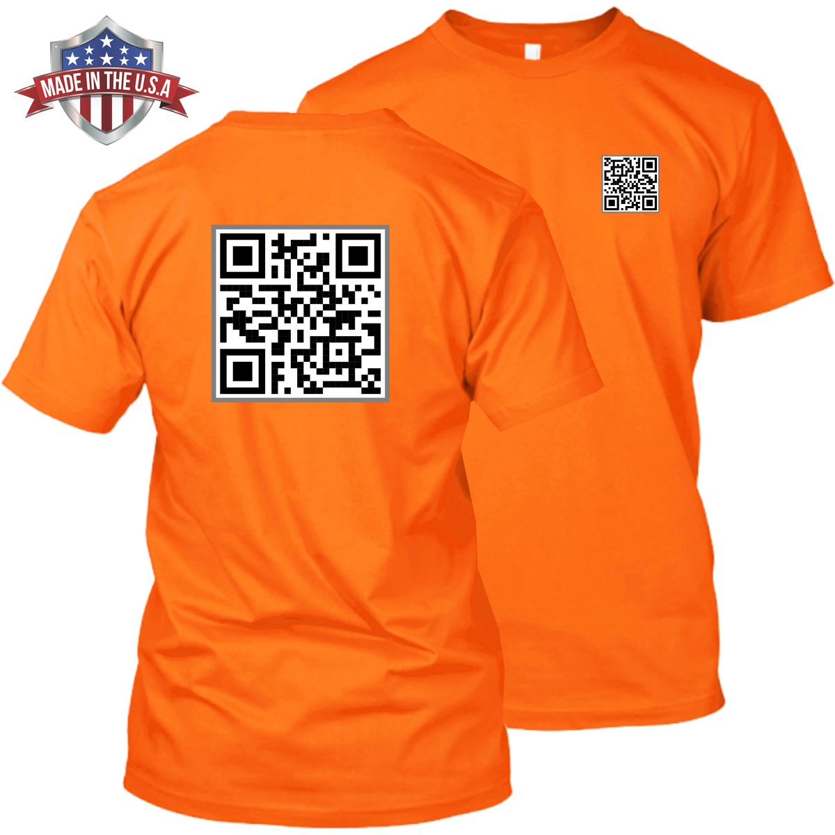 QR Code - Your Text/Image - Apparel