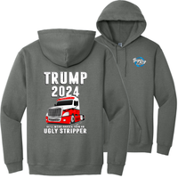 Trump 2024 - He'll Work Harder Than An Ugly Stripper  - Freightliner Cascadia