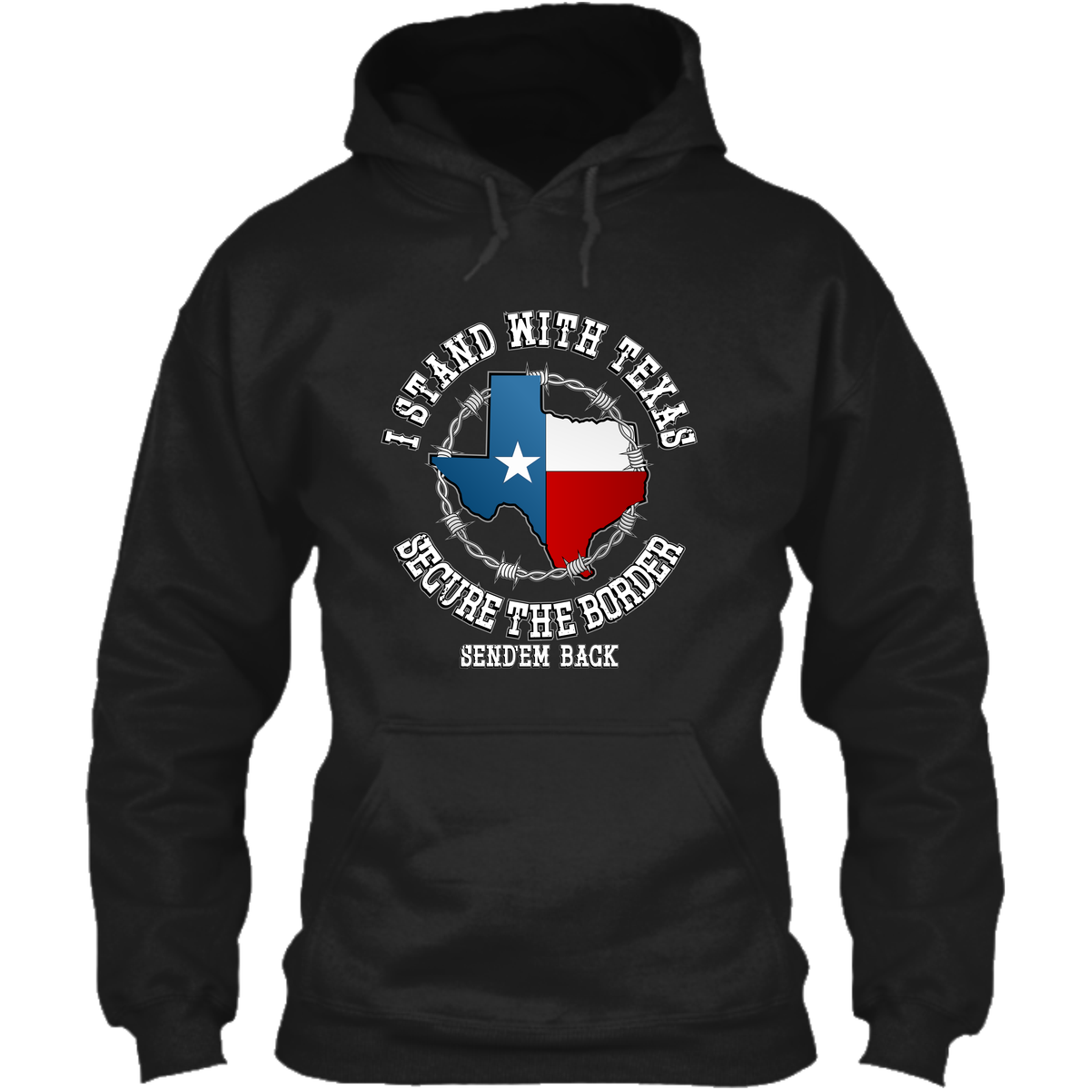 I Stand with Texas - Secure the Border - Front Print