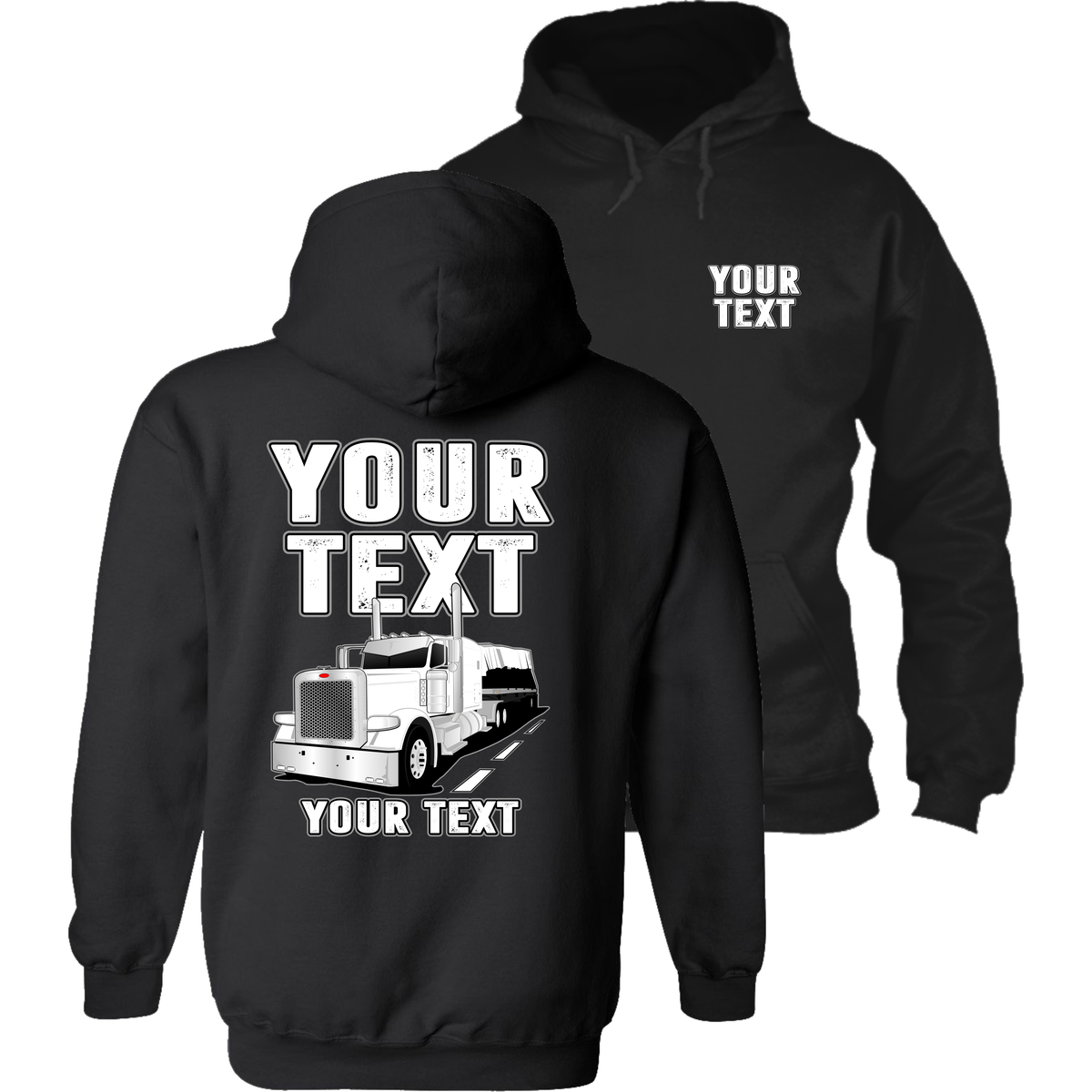 Peterbilt Flatbed - Your Text - Full Truck