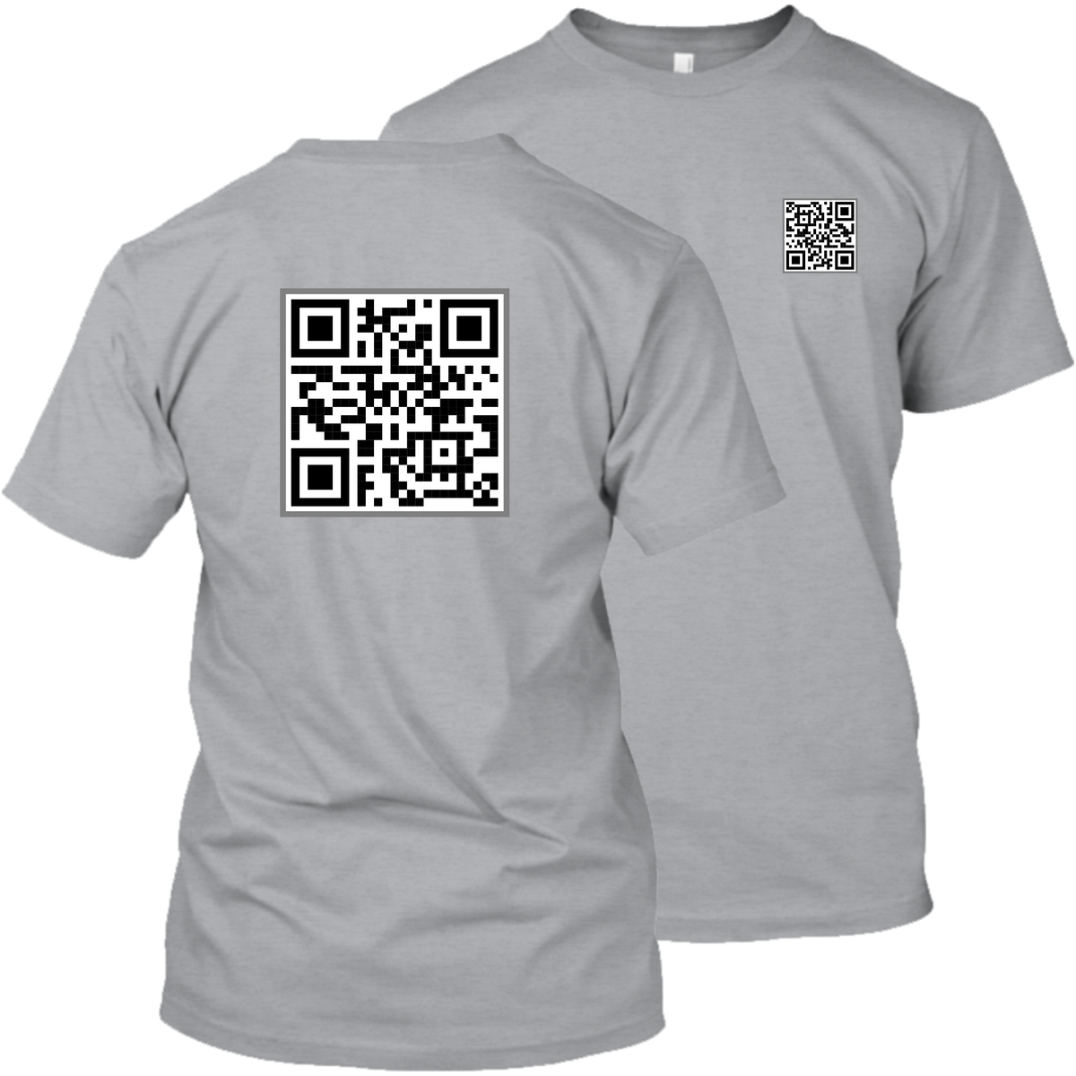 QR Code - Your Text/Image - Apparel