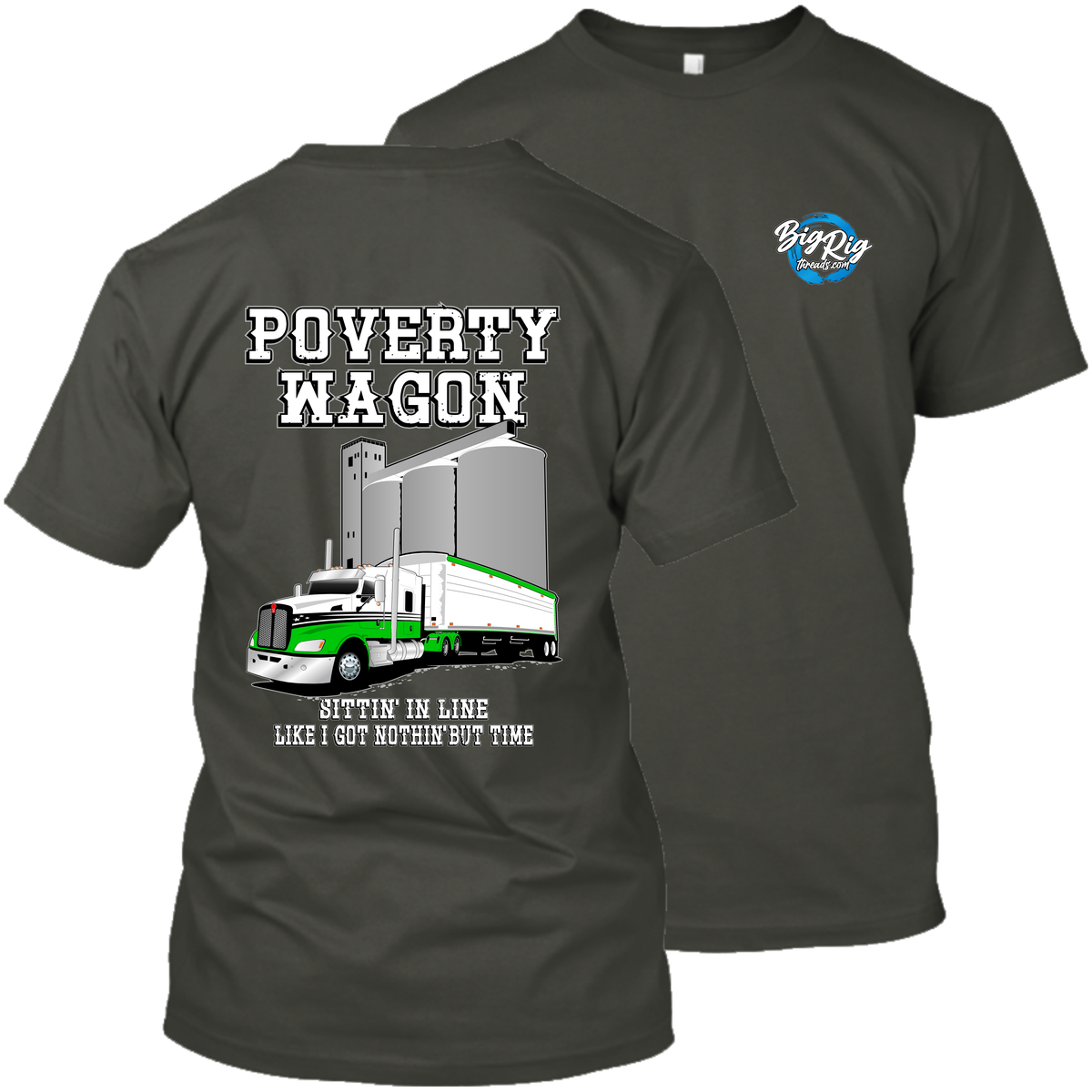 Poverty Wagon - Sittin' in Line - Kenworth T660 - Grain Hauler