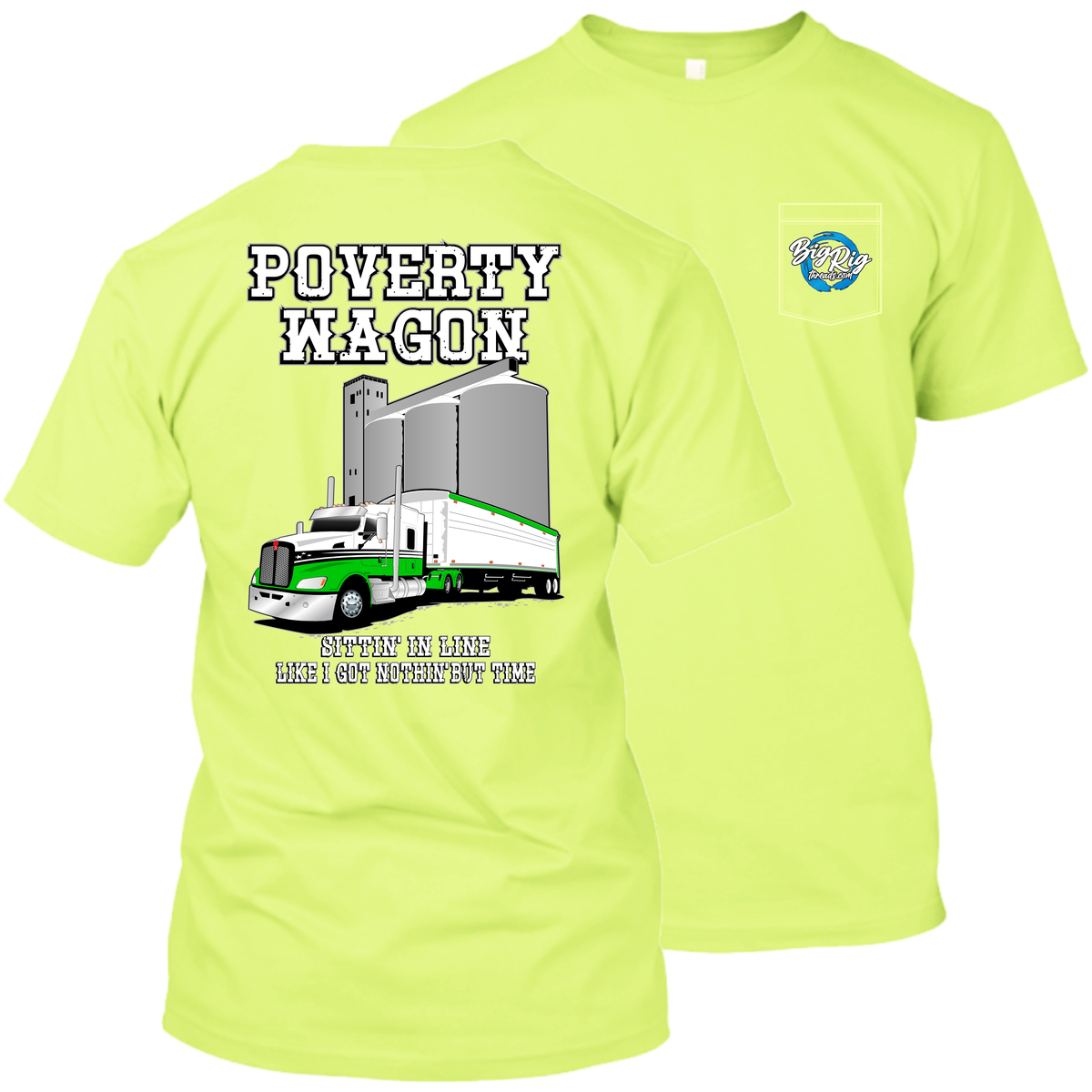 Poverty Wagon - Sittin' in Line - Kenworth T660 - Grain Hauler