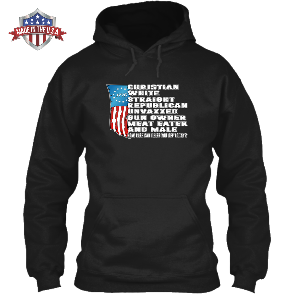 Christian - White - Republican - Made in the USA Apparel