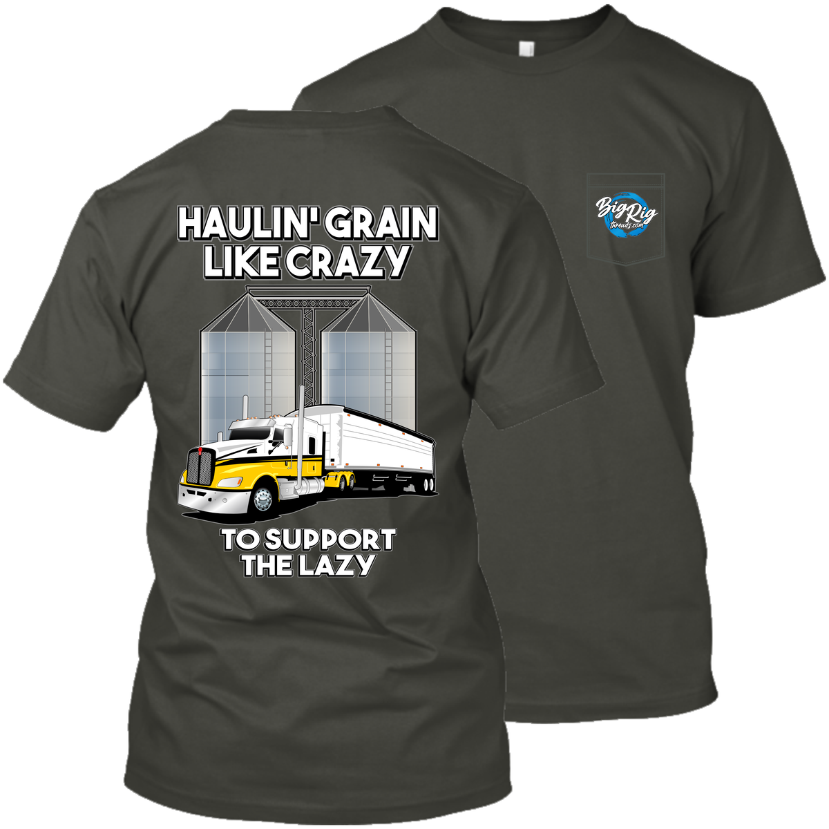 Haulin' Grain Like Crazy to Support the Lazy - Kenworth T660