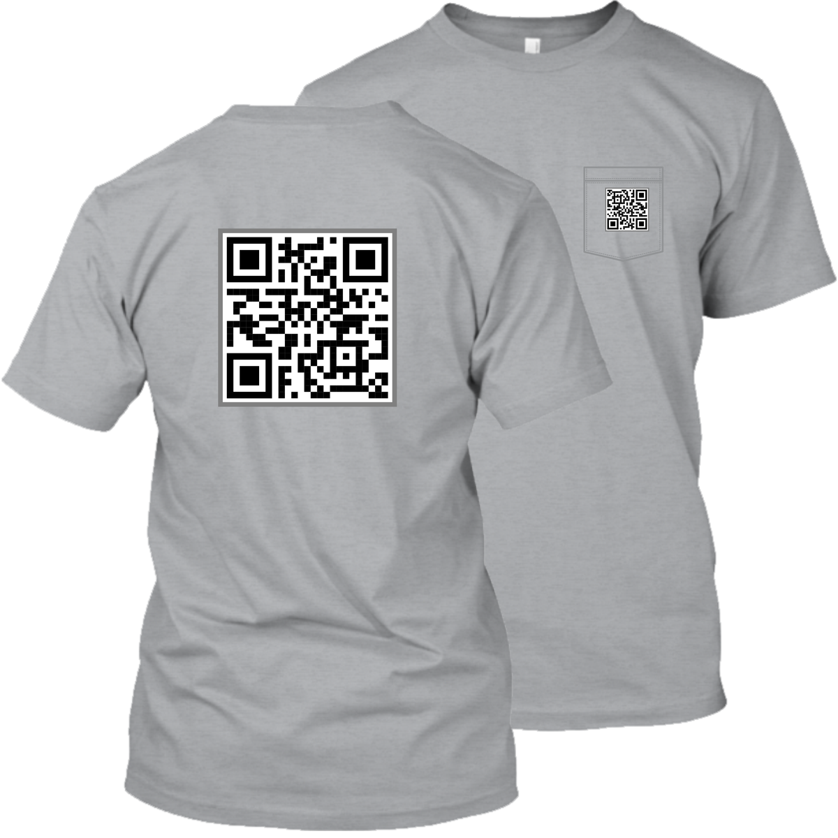 QR Code - Your Text/Image - Apparel