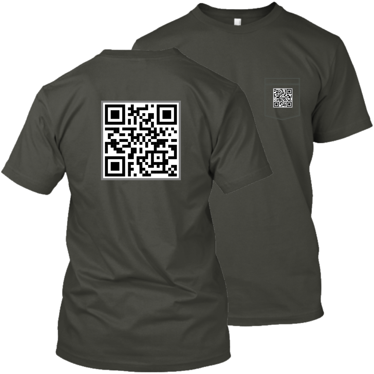 QR Code - Your Text/Image - Apparel