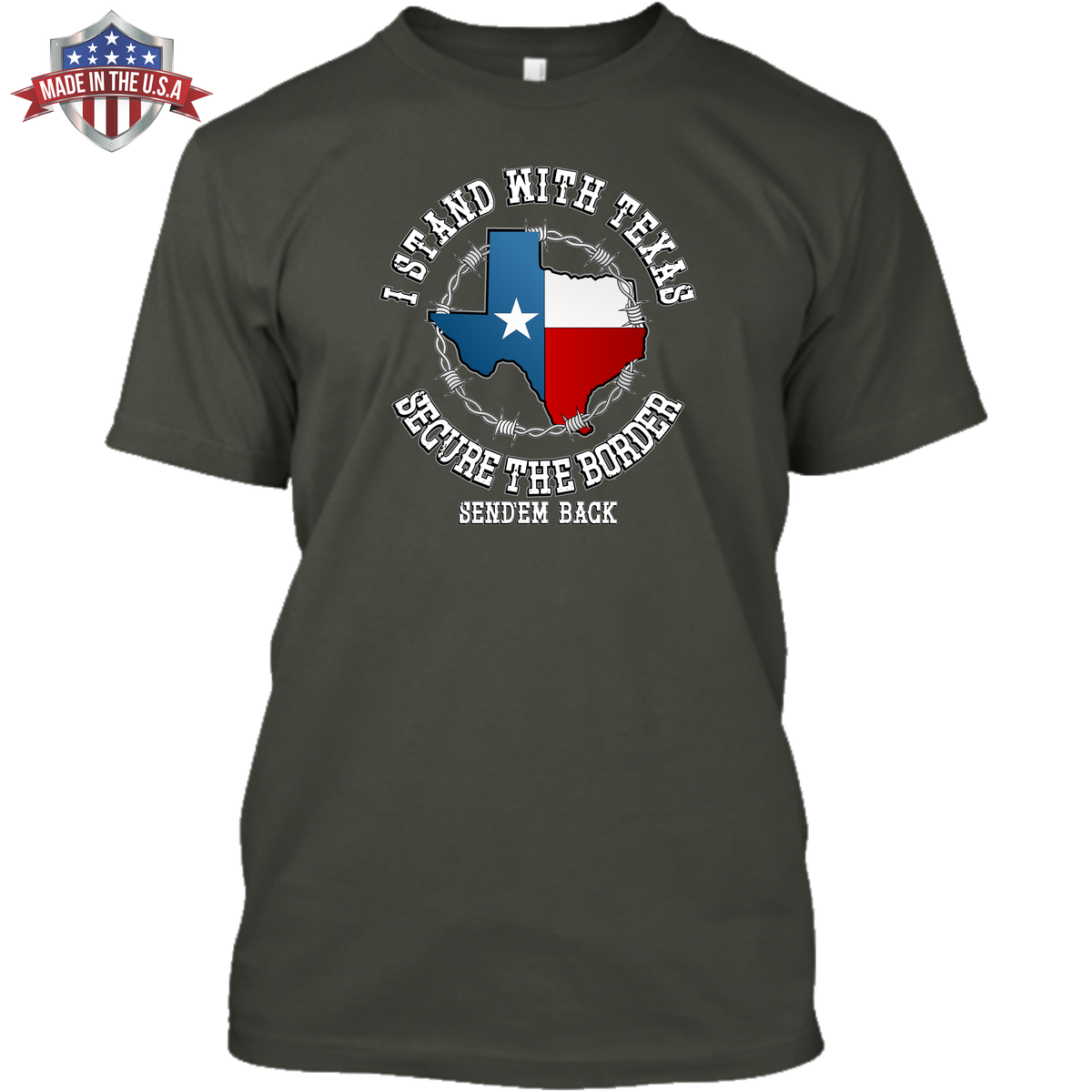 I Stand with Texas - Secure the Border - Front Print