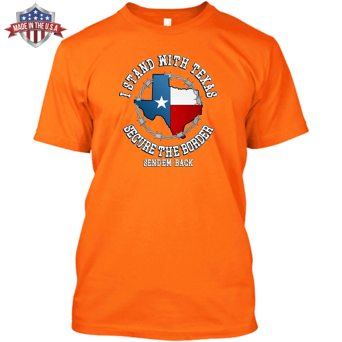 I Stand with Texas - Secure the Border - Front Print