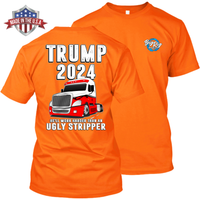 Trump 2024 - He'll Work Harder Than An Ugly Stripper  - Freightliner Cascadia