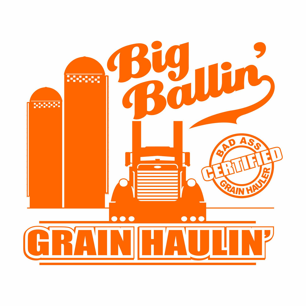 Big Ballin' Grain Haulin' - Pete - Vinyl Decal - Free Shipping