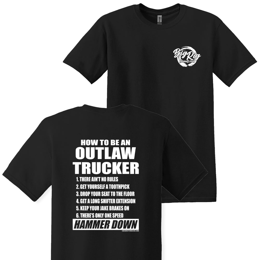 Long Hood Outlaws Trucker Truck Drivers Gifts Shirt