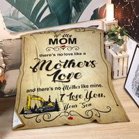 To My Mom - Mother's Love - Your Son - Excavator - Free Shipping